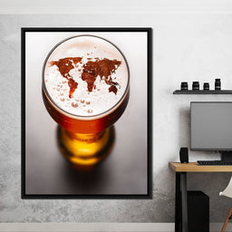 World Map Beer - NicheCanvas