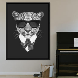 Dressed Up Leopard - NicheCanvas