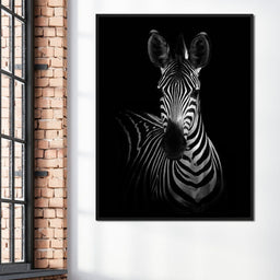 Black and White Zebra - NicheCanvas