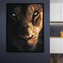 Lioness Eyes - Zenzdesign - NicheCanvas