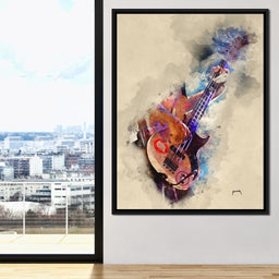 Flea's Bass Guitar - Abraham Szomor - NicheCanvas