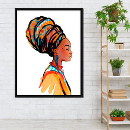 African Woman Turban - NicheCanvas