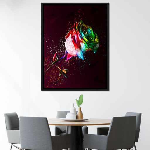 Colored Rose - Milos Karanovic Canvas Print