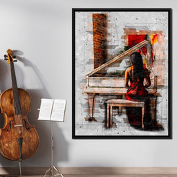 Elegant Sounds Sketch Art - Johanjjf - NicheCanvas