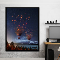 Hot Air Balloon Light - Natacha Einat - NicheCanvas