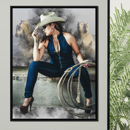 Sexy CowGirl - Johanjjf - NicheCanvas