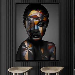 Geometric Face Paint - Johanjjf - NicheCanvas