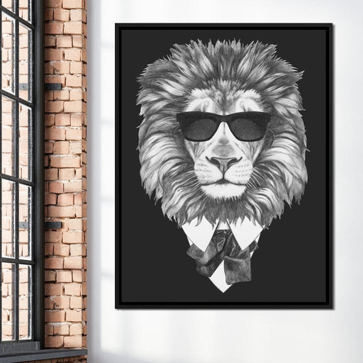 Dressed Up Lion Canvas Print