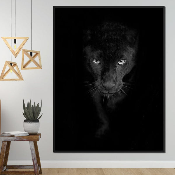 Black and White Panther | NicheCanvas