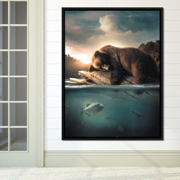 Floating Bear - Zenzdesign - NicheCanvas