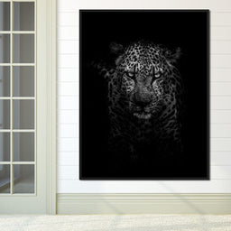 Leopard Black & White - Johanjjf - NicheCanvas