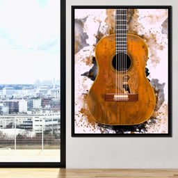 Willie Nelson's Trigger Acoustic Guitar - Abraham Szomor - NicheCanvas