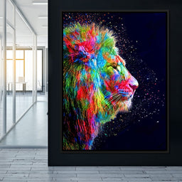 Colored Lion - Milos Karanovic - NicheCanvas