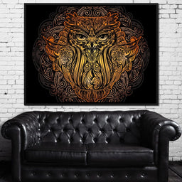 Golden Owl - NicheCanvas