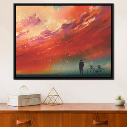 Admiring The Red Clouds - NicheCanvas