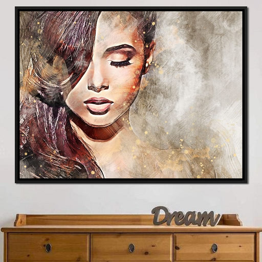 Girl Watercolor 4 - Mateo Canvas Print