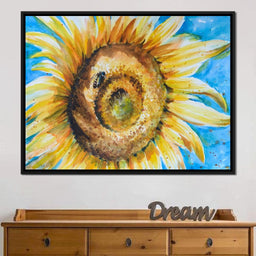 Golden Sunflower - NicheCanvas