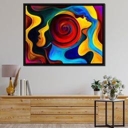 Red Swirl - NicheCanvas