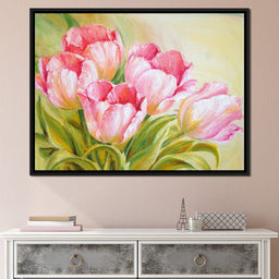 Pink Tulips - NicheCanvas