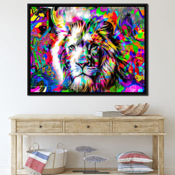 Psychedelic Lion - NicheCanvas