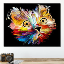 Colorful Cat - NicheCanvas