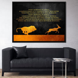 Lion & Gazelle - ABConcepts - NicheCanvas