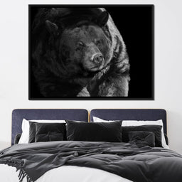 Black and White Bear - NicheCanvas
