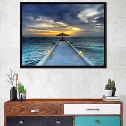 Maldivian Sunset - NicheCanvas