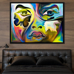 Multicolored Artistic Abstraction - NicheCanvas