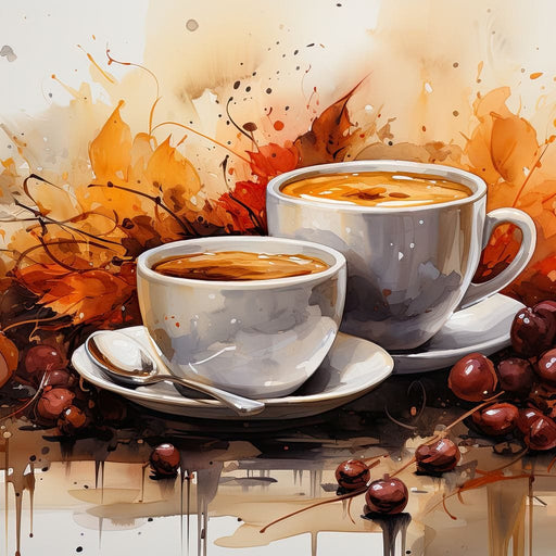 Autumn Coffee Brew Canvas Print