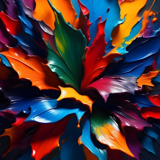 Paint Splatter Flower - Johanjjf Canvas Print