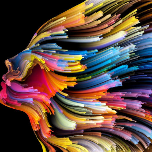 Psychedelic Face Canvas Print