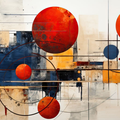 Golden Royal Geometric Harmony 09 - Wildrose Creations Canvas Print