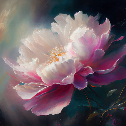 Peonie Flower 3 - Neal Hackett Canvas Print