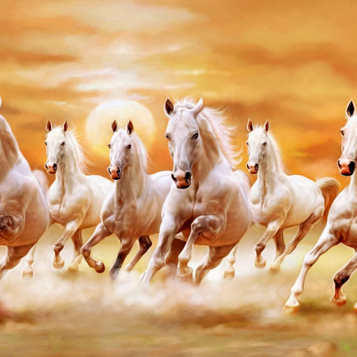 Seven Horses sunset wall décor