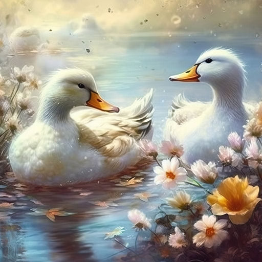 Winter Ducks - Neal Hackett Canvas Print