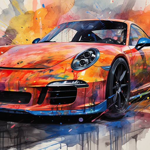 Car Collection 02 - Rider Art Canvas Print