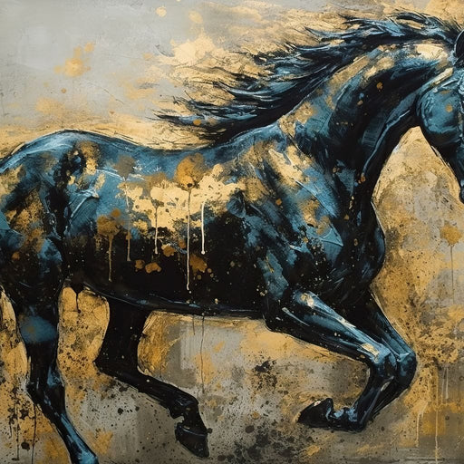 Gilded Stallion Canvas Print