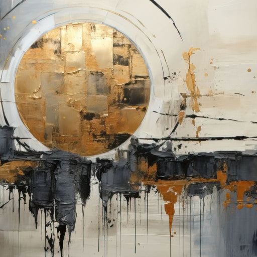 Golden Lunar Reflections - Tanni Cylon Canvas Print