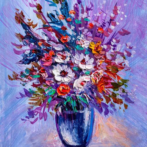 Multicolored Flowers Bouquet Canvas Print