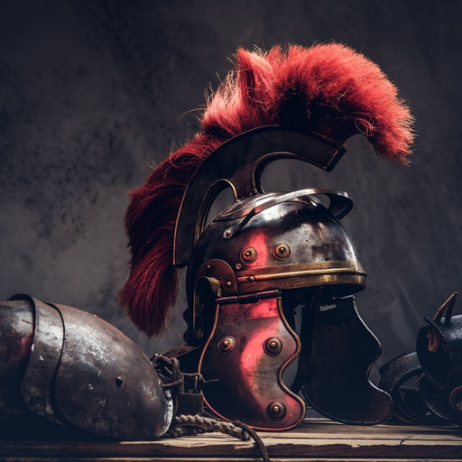 Roman Warrior Helmet Canvas Print