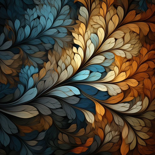 Mosaic Leaf Dreamscape Canvas Print