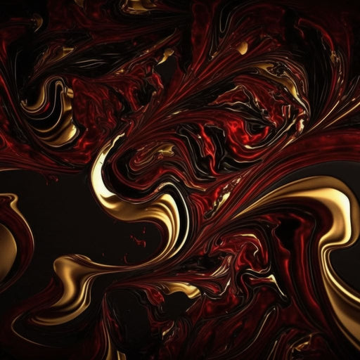 The Marble-Lux Collection: Dark Red & Vibrant Gold 14 Canvas Print