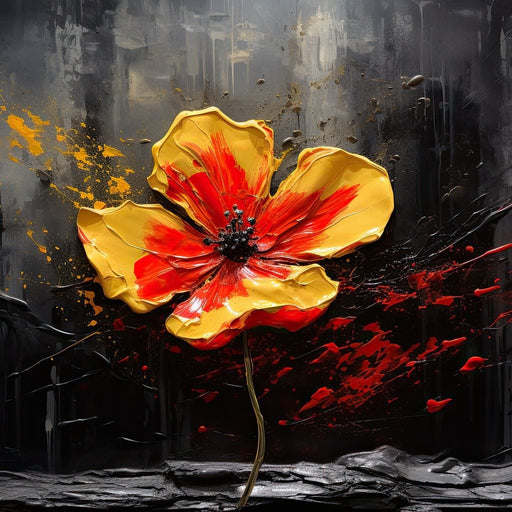 Amber Ignite iFlower Canvas Print