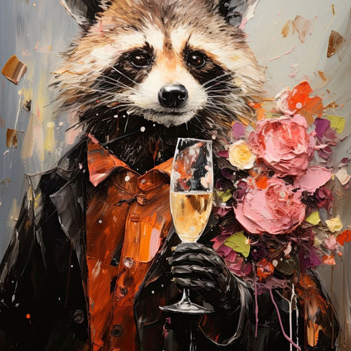 Raccoon's Toast Canvas Print