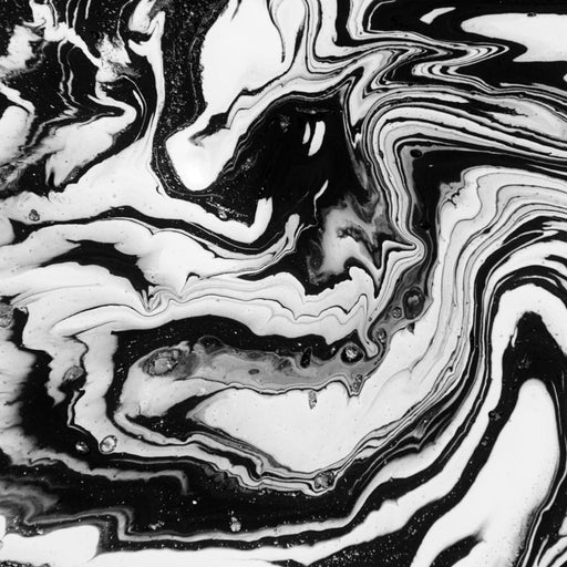 Black & White Swirl - Canvas Print - unique wall decor creating a marble swirl pattern - this beautiful abstract art is an elegant gift to someone you love | NicheCanvas