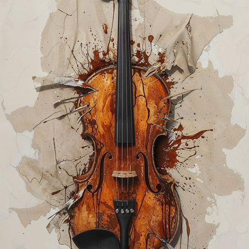 Violin Melody Unfurled Canvas Print