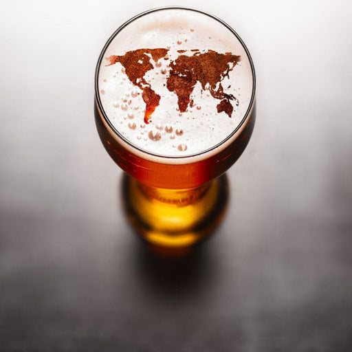 World Map Beer Canvas Print