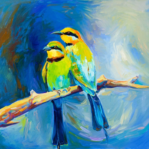 Blue Tailed Bee Eaters Canvas Print