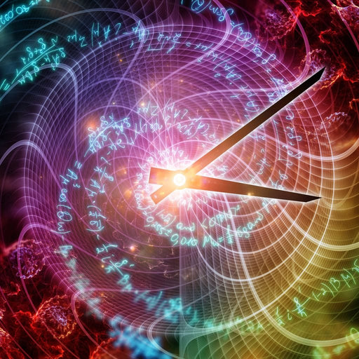 Spacetime Clock Canvas Print
